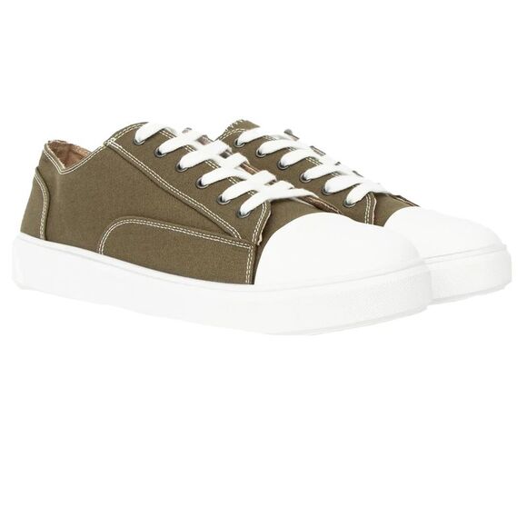Duck and Cover Mens Nesta Sneakers / Khaki Green